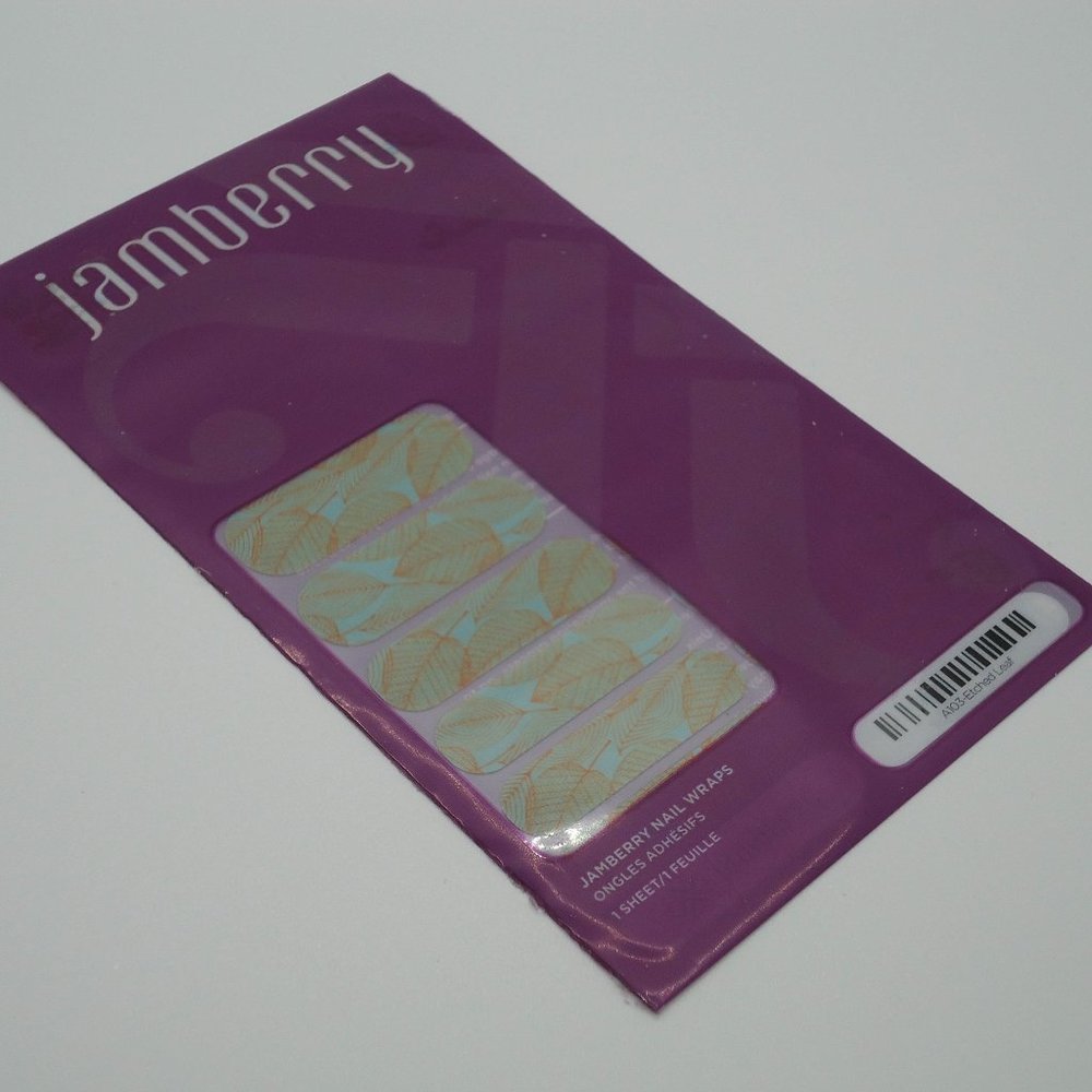 Jamberry Nail Wraps Etched Leaf